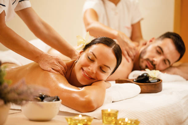 Couple Receiving Massage